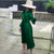 Elegant Fit And Flare Pleated Satin Dress - minxxshop.com