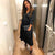 Elegant Fit And Flare Pleated Satin Dress - minxxshop.com