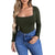 Square-Neck Tees Long Top - minxxshop.com