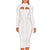 Cut Out High Neck Long Sleeve Party Midi Dress - minxxshop.com