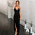 Spaghetti Strap Backless Maxi Dress - minxxshop.com