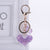 Heart-shaped glitter filled keychain - minxxshop.com