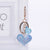 Heart-shaped glitter filled keychain - minxxshop.com