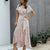 V-Neck Short Sleeve Maxi Dress - minxxshop.com
