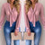 Long Sleeve V-Neck Sheer Blouse - minxxshop.com