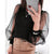 New Knitted Polka Dot Puff Long Sleeve Blouse - minxxshop.com
