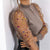 New Knitted Polka Dot Puff Long Sleeve Blouse - minxxshop.com