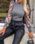 New Knitted Polka Dot Puff Long Sleeve Blouse - minxxshop.com