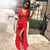 Short Sleeve Polka Dot Maxi Dress - minxxshop.com