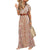 Paisley Print Long Dress with Belt - minxxshop.com
