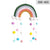 Rainbow Wall Hanging Nursey/Children's Room Decor - minxxshop.com