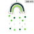 Rainbow Wall Hanging Nursey/Children's Room Decor - minxxshop.com