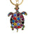 Rhinestone Crystal Elephant Keychain - minxxshop.com